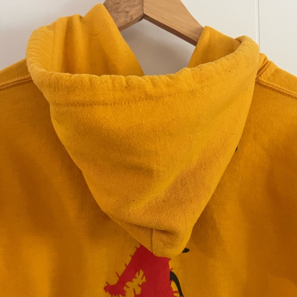 Nike Air X Cactus Jack by Travis Scott Yellow Hoodie Sweatshirt - size Medium - Picture 5 of 5